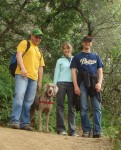 Brookie's 7th birthday hike to Water Dog lake.