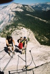 Headed back down the cables