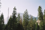 Half Dome in the setting sun.