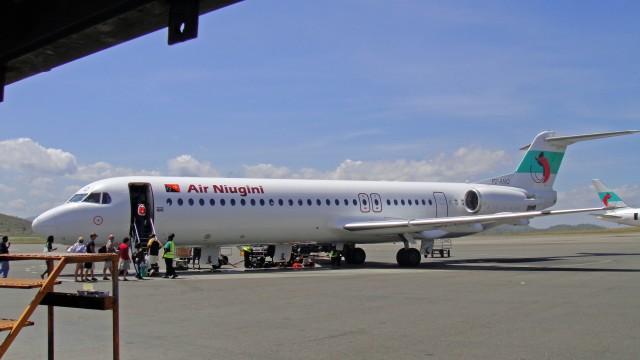 Finally, boarding our 4th and final plane to take us to Kavieng, PNG.