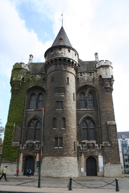 Port de Hal.  The original gate into Brussels and part of the city walls.  The walls have been torn ddown and replaced with a road but this gate still stands.