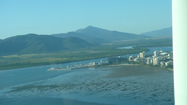 Cairns harbour - where we'll be returning in 4 days.