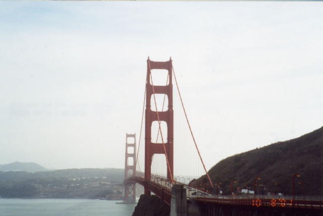 Looking back into San Francisco from the Vista Point.