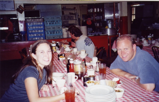 Samoa Cookhouse.  Last surviving lumber camp style cookhouse.  It's all you can eat and everyone sits together.