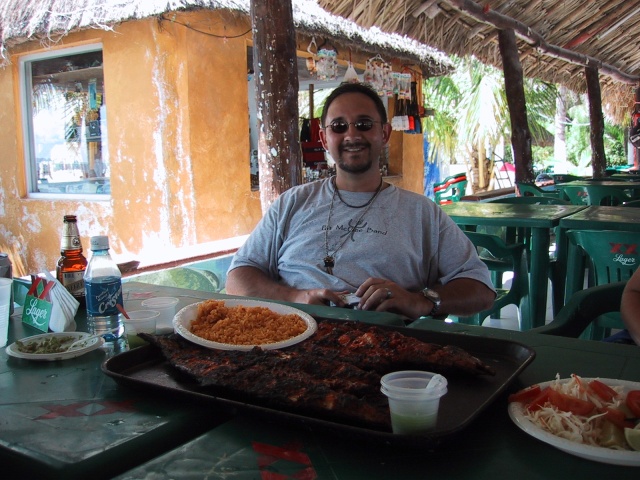 Brad with Playa Lancheros' tikin xic