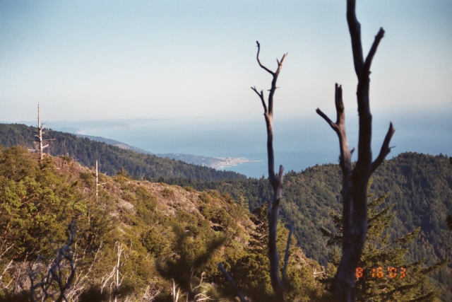 Shelter Cove from atop the Ridge Trail