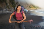 Vicki saving a starfish