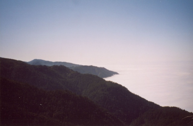 Still climbing.  That's shelter cove off in the distance