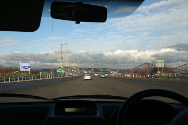 Firth of Forth Bridge - Headed into Scotland